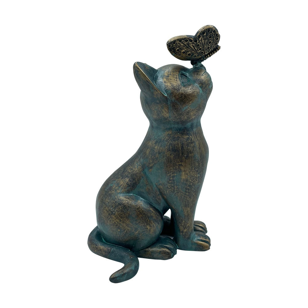Vintage Cat Statue