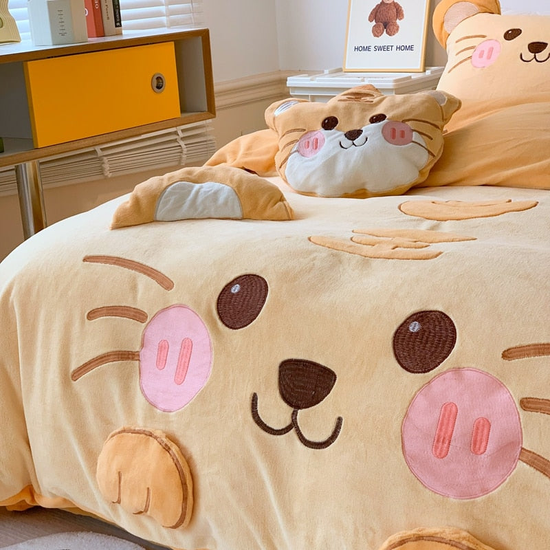 Warm Cat Duvet Cover