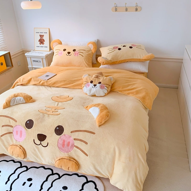 Warm Cat Duvet Cover
