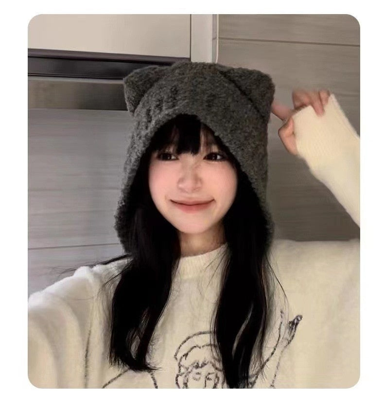 Warm cat Hat - Cat beanie