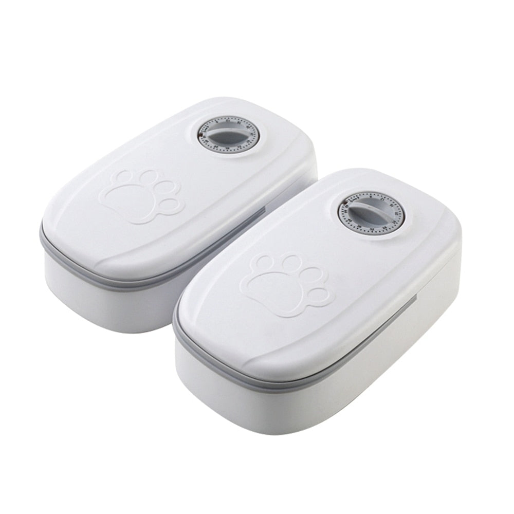 Wet Cat Food Dispenser - 2 Gray - Cat Food Dispenser