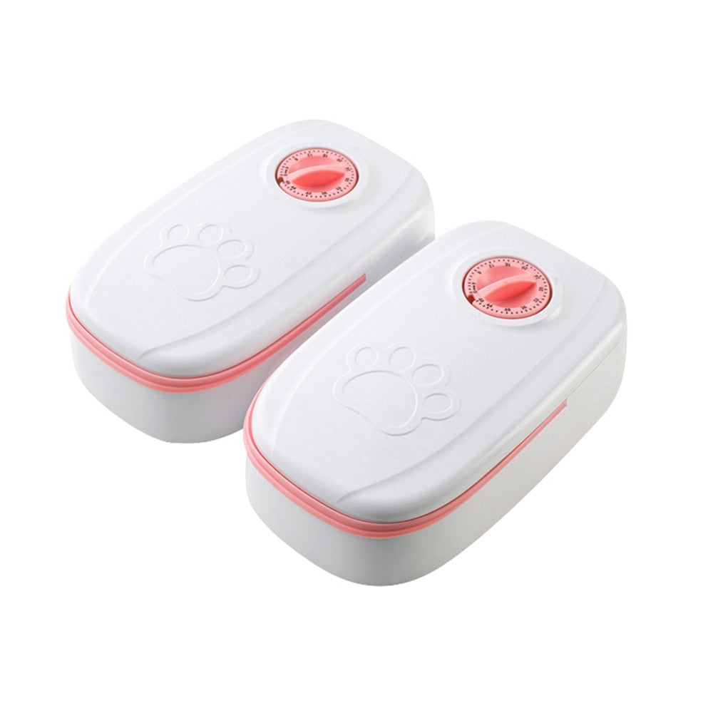 Wet Cat Food Dispenser - 2 Orange - Cat Food Dispenser