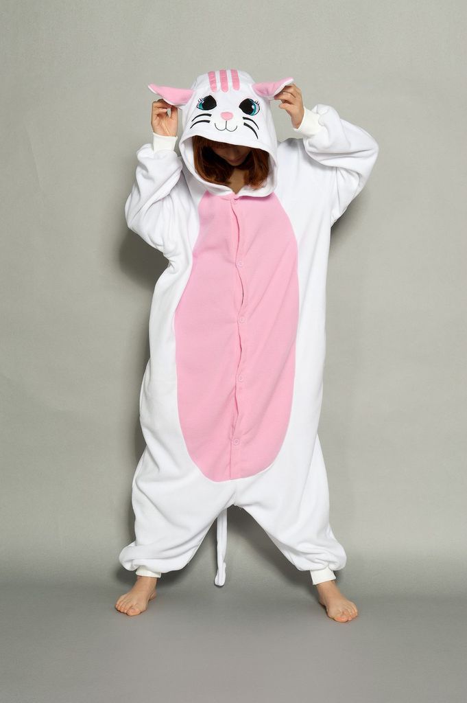 White Cat Kigurumi - Cat pajamas