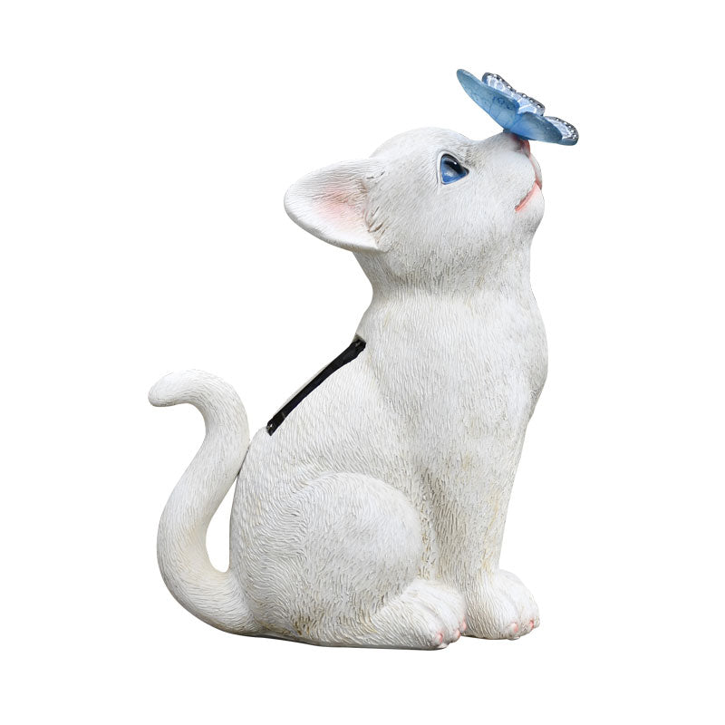 White Cat Statue