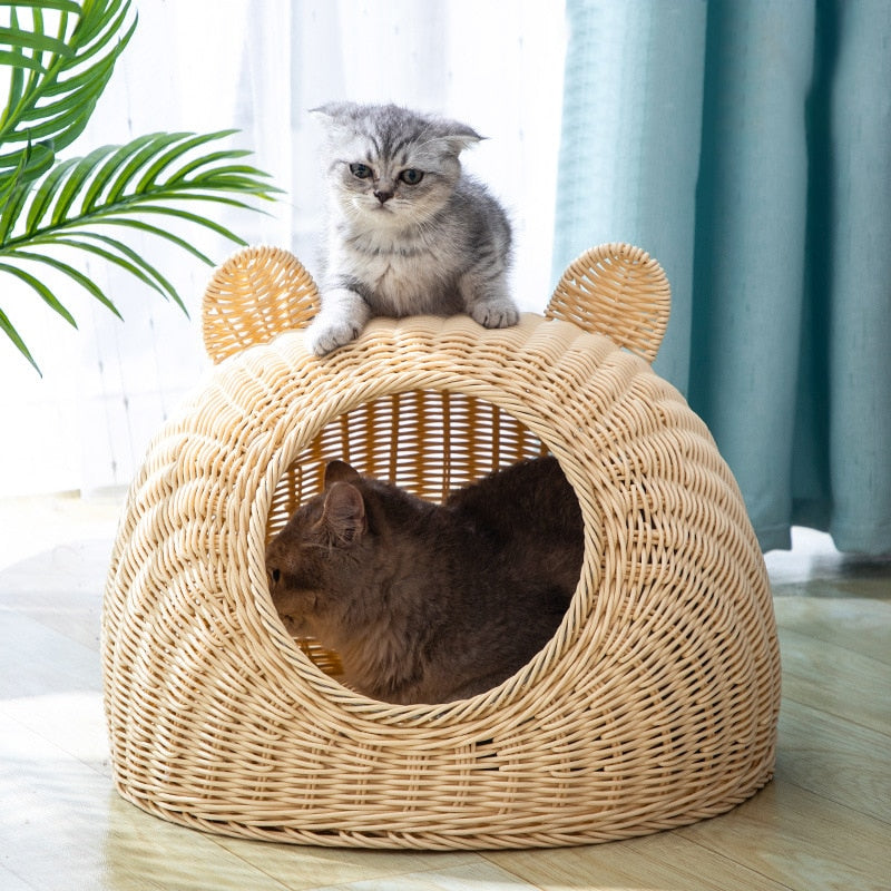 Wicker Cat Bed