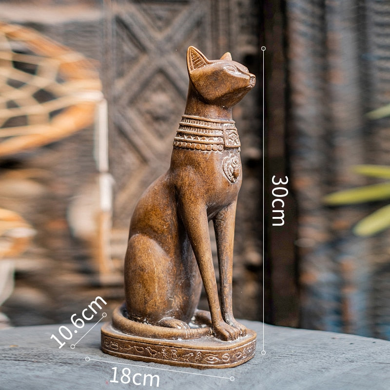 Wooden Cat Statues