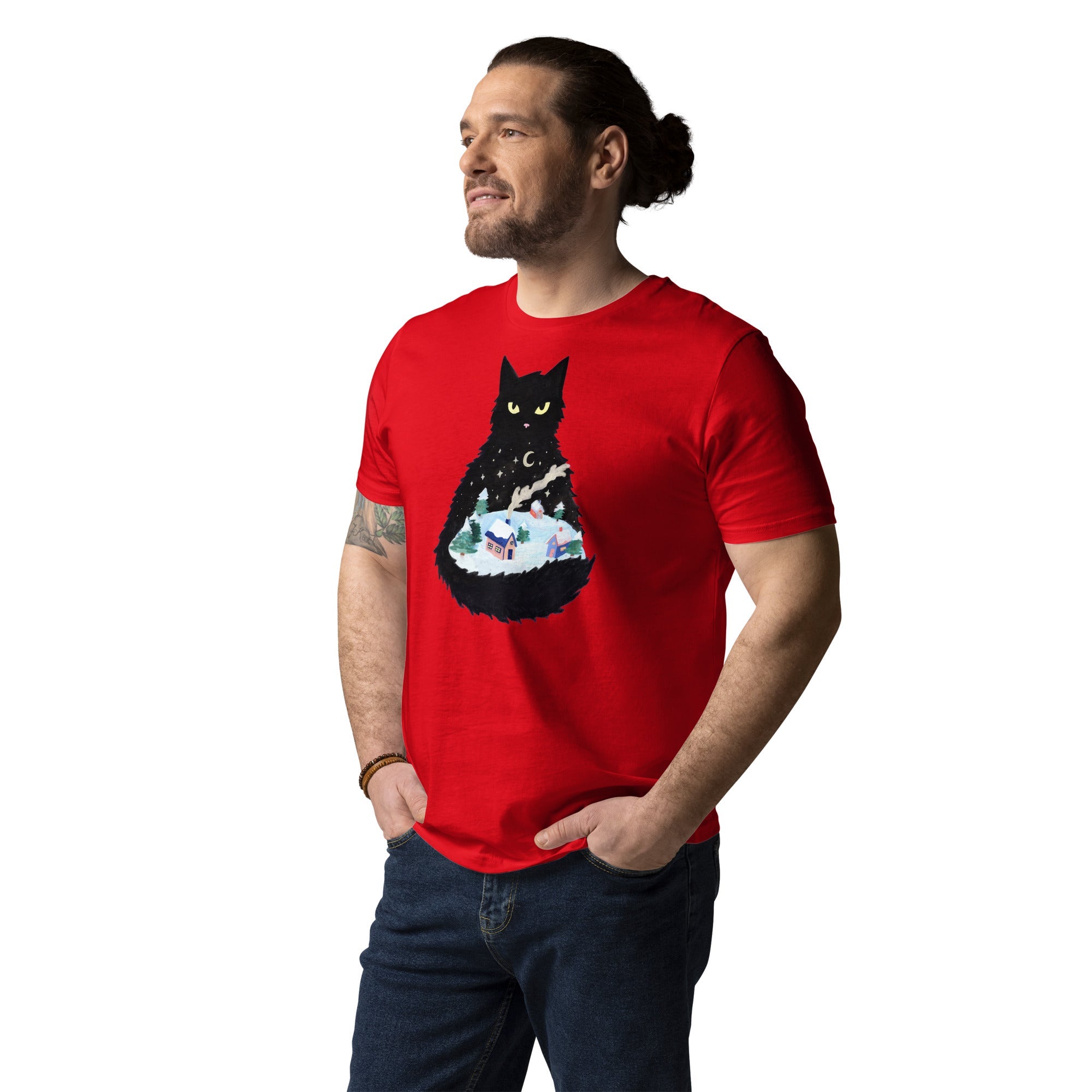 Yule Cat Shirt - Red / S