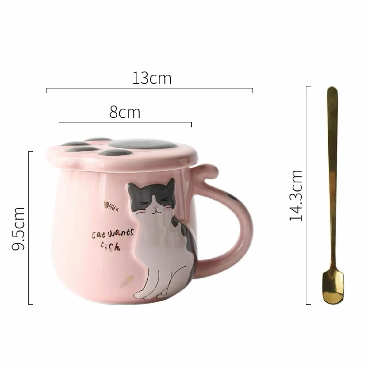 Tasse de chat de minuit