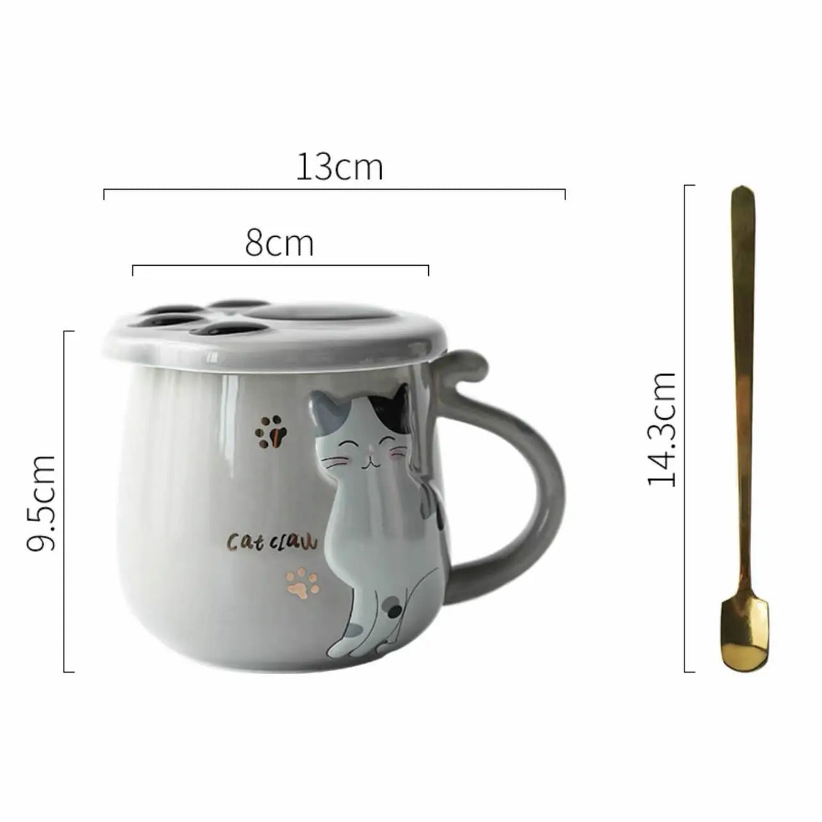 Tasse de chat de minuit