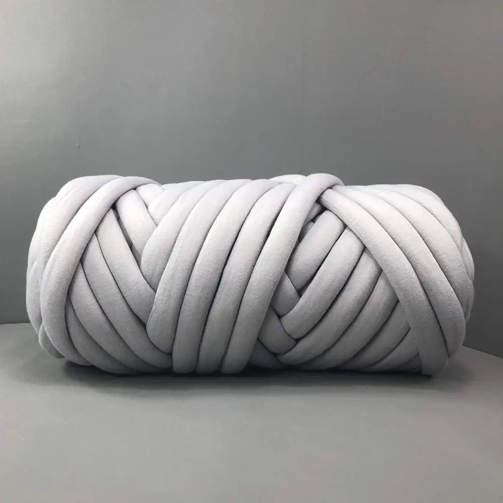 Super Chunky Cotton Tube Yarn for Arm Knitting, 1 kg