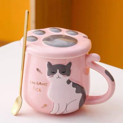 Tasse de chat de minuit