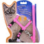 Adjustable Nylon Cat Harness and Leash Set in 5 Colors, Kitten and Small Cat Size