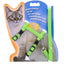 Adjustable Nylon Cat Harness and Leash Set in 5 Colors, Kitten and Small Cat Size