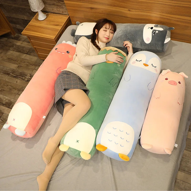 Giant Cat Plush Body Pillow, Dinosaur, Pig, Bunny, Bear and More