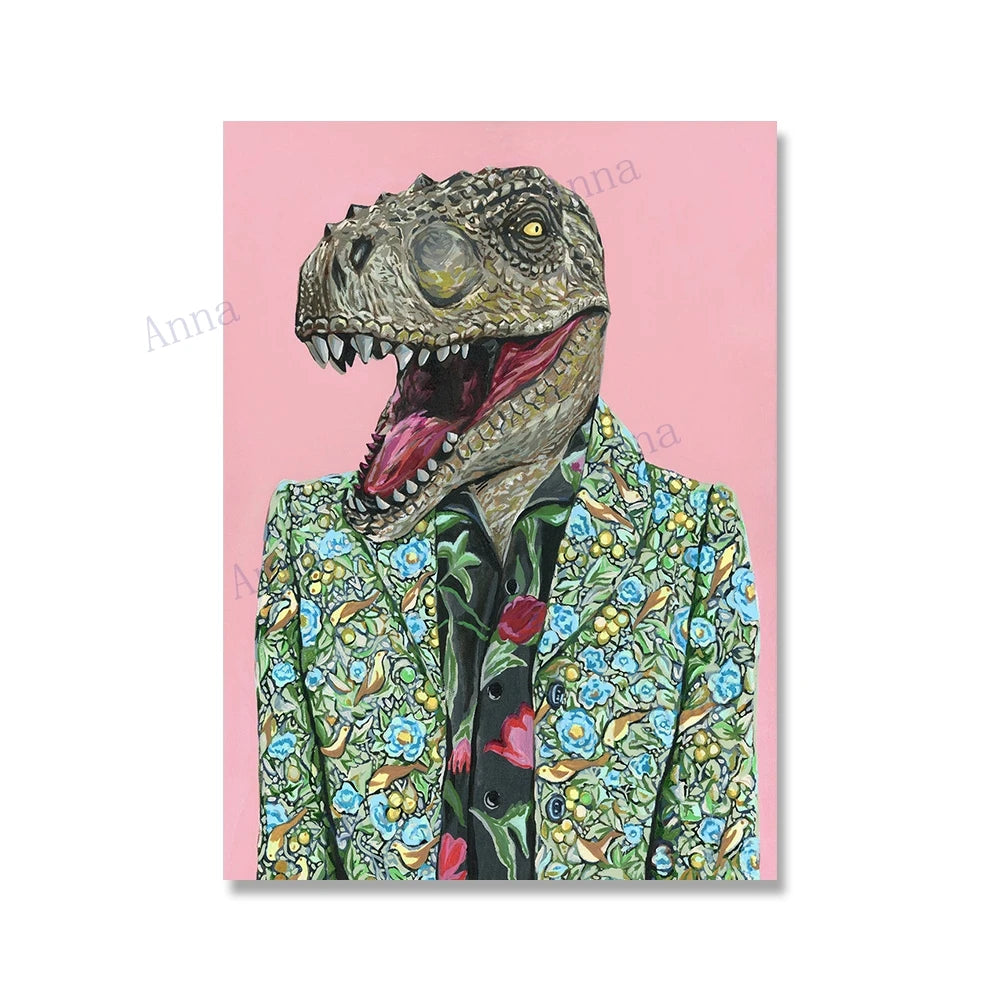 Pop Art Big Cat Poster, Leopard Lion Tiger Canvas Wall Art