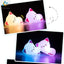 Sleeping Cat Night Light, Soft Silicone LED Lamp with 7 Colors