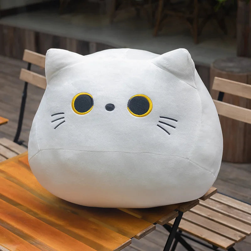 Sweet Cartoon Cat Plush Toy, Small Soft Stuffed Kitty Pillow