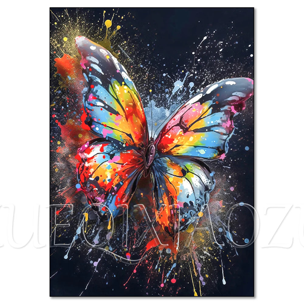 Colorful Lion Diamond Painting Kit, 5D Full Drill Big Cat Art