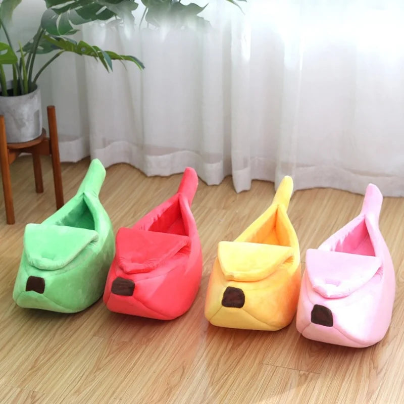 Banana Cat Bed, Funny Curved Pet Bed in 4 Sizes