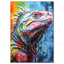Colorful Lion Diamond Painting Kit, 5D Full Drill Big Cat Art