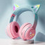 EOENKK Cat Wallet Bluetooth Headphones – Wireless Over-Ear Headset with 40mm Drivers, Memory Foam, Mic & Voice Assistant