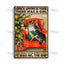 Black Cat Vintage Tin Plate, Horizontal Retro Wall Sign Gift