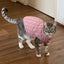 Knit Sphynx Cat Sweater in Solid Colors, Warm Winter Pullover XS to XXL