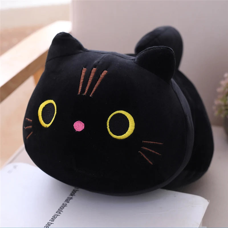 Sweet Cartoon Cat Plush Toy, Small Soft Stuffed Kitty Pillow