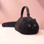 Realistic Fluffy Cat Handbag with Long Plush Tail