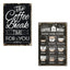 Coffee Cat Tin Sign, Retro Metal Kitchen and Cafe Wall Decor