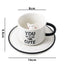 Hidden Kitten Cup and Saucer, Ceramic Coffee Cup With 3D Cat Inside