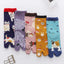 Cute Cat Tabi Socks 5 Pack, Two-Toe Socks for Flip-Flops