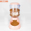 Large 3.8 L Gravity Cat Water Dispenser and Food Feeder, Speckled Base