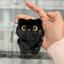 Black Cat Plush Keychain Bag Charm for Cat Lovers
