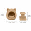 Miniature Cat Bed and Cat Tree Set for 1:12 Dollhouses
