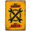 Retro Metal Tin Sign, 8 x 12 Inch Vintage Wall Plaque