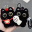 Black Cat Plush Keychain Bag Charm for Cat Lovers
