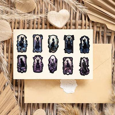 Tapiserie Black Art Cat