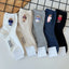 Cute Cartoon Bear Socks for Women, Cotton Blend Ankle Socks