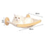 Wall-Mounted Cat Climbing Shelf Set with Bridge and Hammock