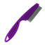 Fine-Tooth Cat Flea Comb, Stainless Steel Teeth, Small or Medium