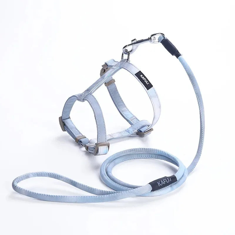 Gradient Cat Harness and Leash Set, Lightweight Strap Harness in 4 Colors