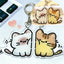 Peeking Cat Acrylic Keychain, Cute Doodle Kitty Bag Charm With Clasp