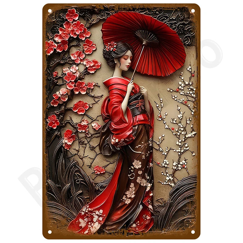 Retro Metal Tin Sign, 8 x 12 Inch Vintage Wall Plaque