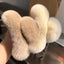 Large Plush Hair Claw Clip, Fuzzy Winter Hair Clip for Women