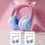 EOENKK Cat Wallet Bluetooth Headphones – Wireless Over-Ear Headset with 40mm Drivers, Memory Foam, Mic & Voice Assistant
