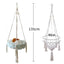 Handwoven Cotton Rope Cat Hammock Swing with Cushion