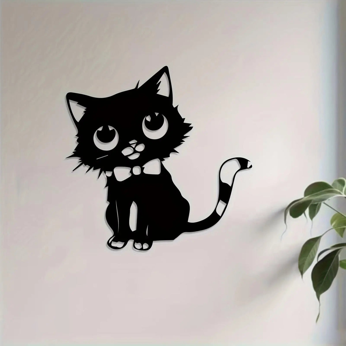 Nachtlicht der schwarzen Katze