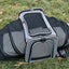 Double Expandable Cat Carrier Bag with Fold-Flat Design, S or L