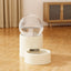Bubble Gravity Cat Feeder or Water Dispenser, Clear Globe Refills the Bowl
